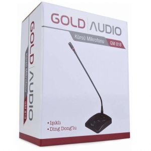 Gold Audio GM-818 Kürsü Mikrofonu Işıklı Ding Donglu