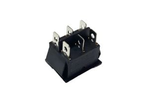 Electroon 30x20mm 250V 16A Işıksız ON-OFF-ON Anahtar 6pin