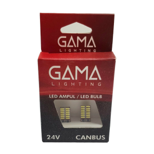 GAMA Auto Lighting T10 Led Ampul 24Led 24V Beyaz