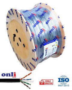 Onli 23AWG PE Dış Ortam Cat6 Outdoor Kablo 305mt Siyah