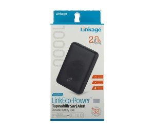 Linkage 10000mAh Hızlı Şarj Powerbank Siyah LK00P03