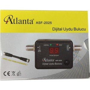 Atlanta ASF 2025 Dijital Uydu Bulucu + Test Ara Kablosu