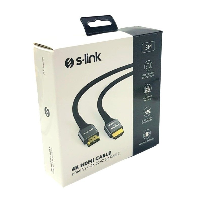 S-link 4K 3mt HDMI Kablo V2.0 30HZ SLX-HD4K03