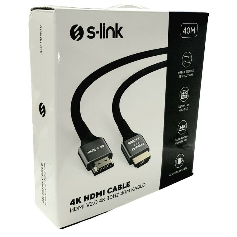 S-link 4K 40mt HDMI Kablo V2.0 30HZ SLX-HD4K40