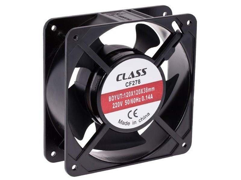 Class 120x120x38mm AC 220Volt Fan Metal