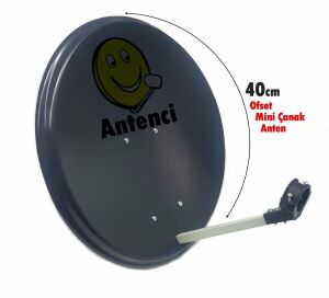 Antenci 40cm Karavan Çanak Anten Seti +Dijital Uydu Bulucu