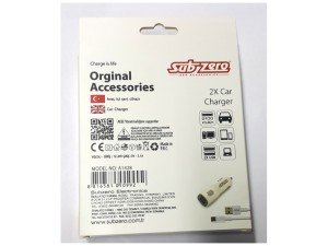SubZero 2.1A 2xUSB Micro USB Kablolu Çakmak Şarj