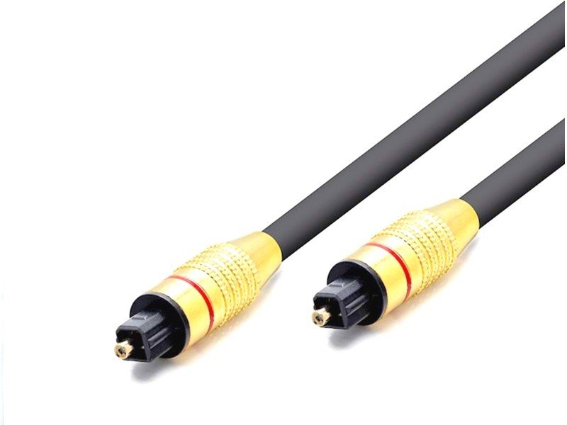 Hadron HR4510 Fiber Optik Ses Kablosu 1.5Metre Gold Jak Fişli