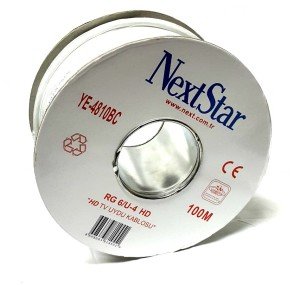 NextStar YE-4830 RG6-U4 HD Anten Kablosu 50Metre