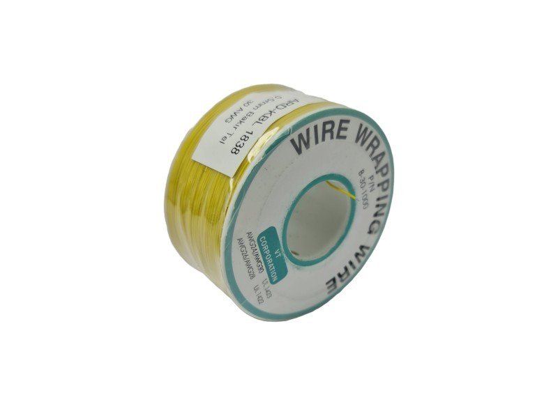 electroon 0.05mm Ultra İnce 30AWG Montaj Kablosu Sarı 230mt