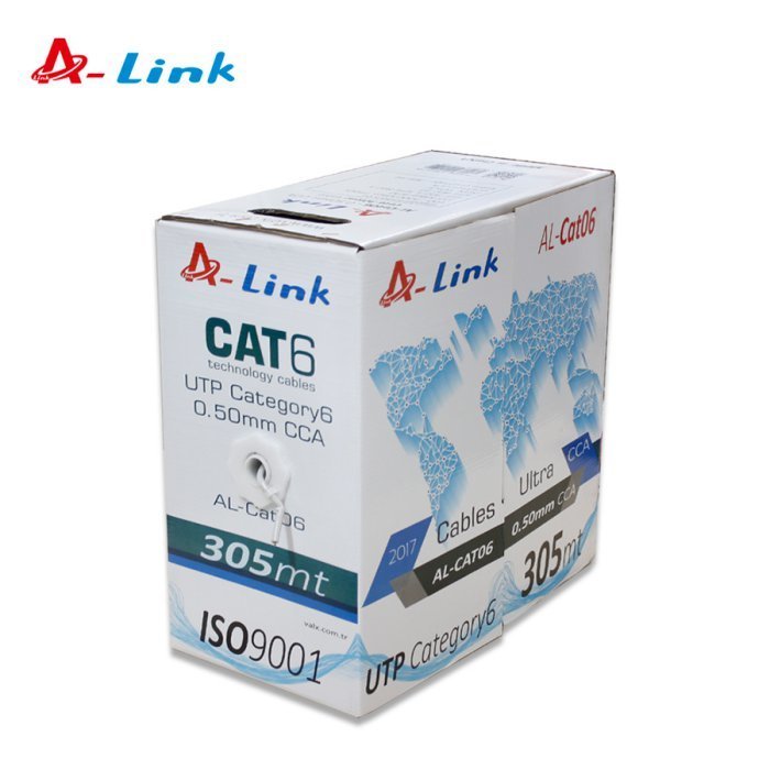 A-Link CAT6 305m 24AWG Cat6 Kablo 0.50mm