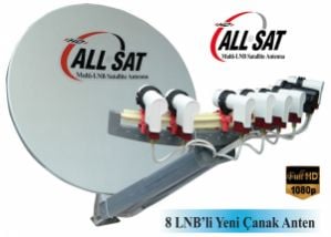 ALLSAT Multi-LNB Fiber Çanak Anten 90cm