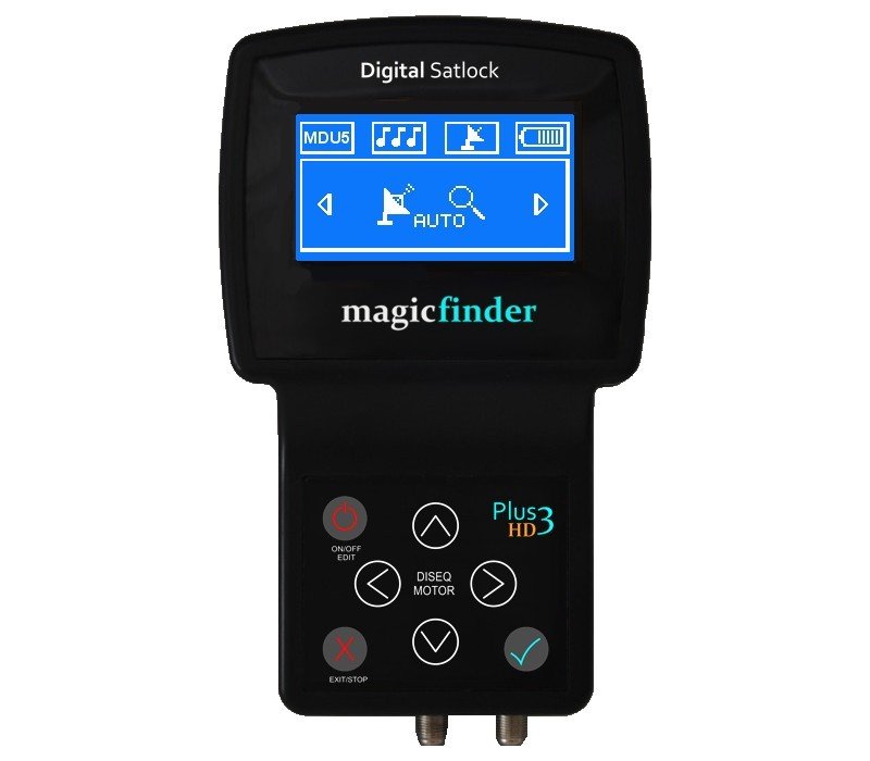 MagicFinder Plus 3 HD Uydu Bulucu Mavi Ekranlı