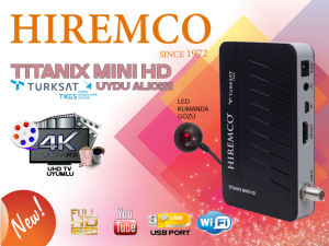 Hiremco Titanix Mini HD Uydu Alıcısı TKGS