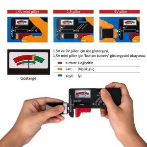 Wellhise BT-168 Pil Test Cihazı AA-AAA-9V