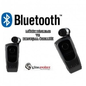 Kingpoint Bluetooth Makaralı Kulaklık Mp3 Müzik Dinleme