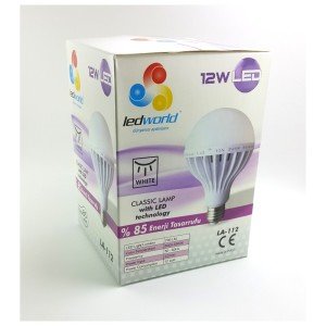 Ledworld 12W Beyaz Led Ampul E27 Duy