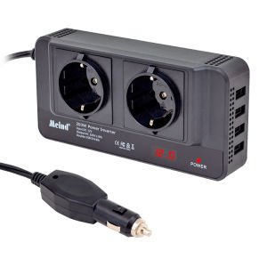 Powermaster 200Watt DC12V AC220V Çakmak Kablolu İnverter x4USB Çıkışlı