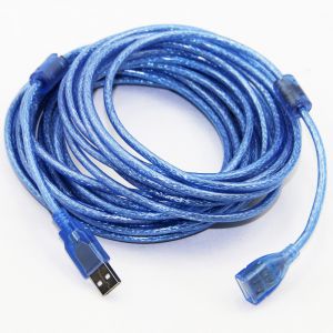 ROSE 10 Metre USB 2.0 Uzatma Kablosu Mavi Filtreli