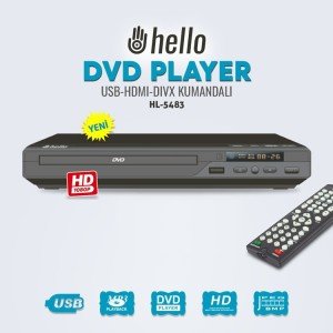Hello HL-5483 USB-HDMI-DIVX Kumandalı DVD Player