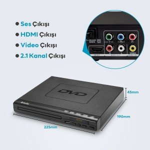 Hello HL-5483 USB-HDMI-DIVX Kumandalı DVD Player