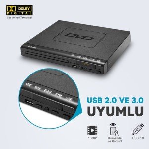 Hello HL-5483 USB-HDMI-DIVX Kumandalı DVD Player
