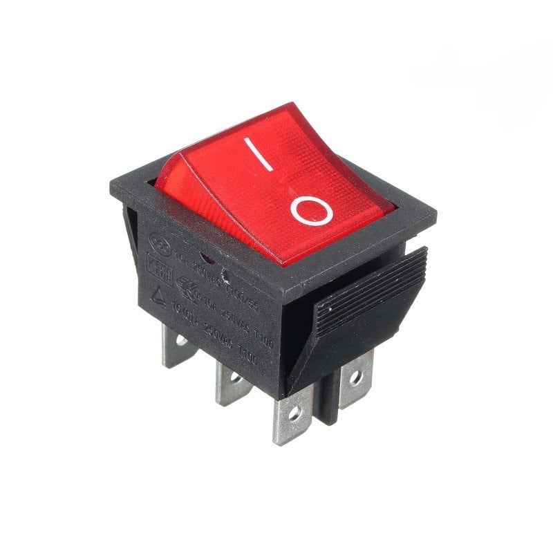 Electroon Geniş Işıklı Adaptör Anahtarı 30x20mm 6pin