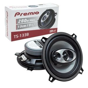 Premio TS-1338 280Watt 13Cm Tweeterli Oto Hoparlör 2'li Takım