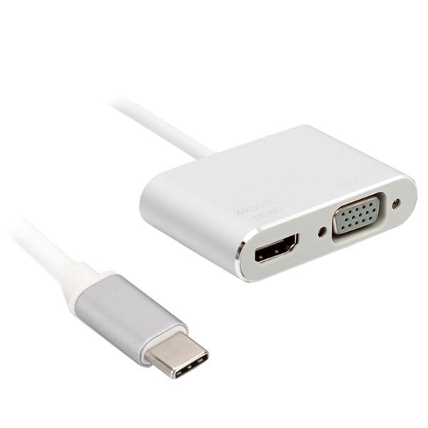 Powermaster Usb Type-C To HDMI-VGA 2in1 Aparat