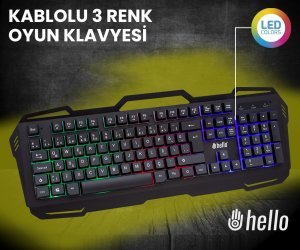 Hello HL-4730 Kablolu Oyuncu Gaming Klavye