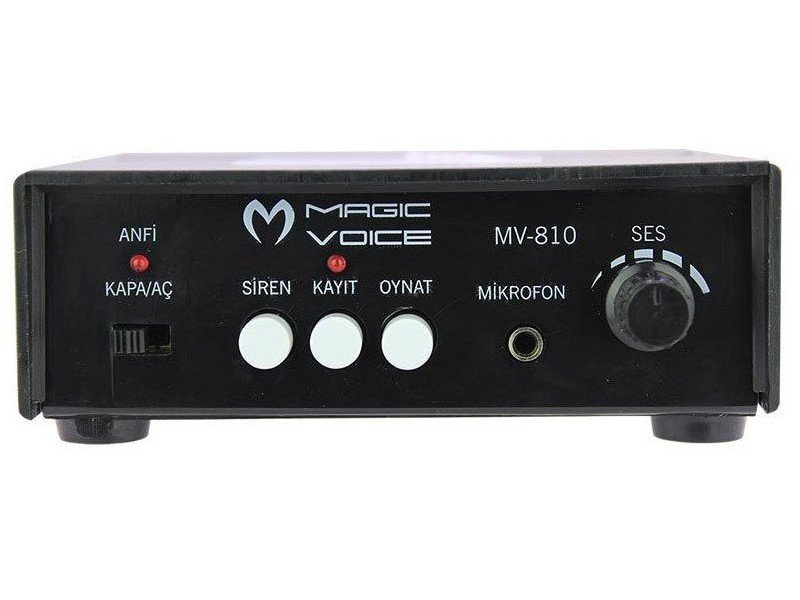 Magicvoice MV-810 30Watt Pazarcı Anfi Ses Kayıtlı Mıknatıslı