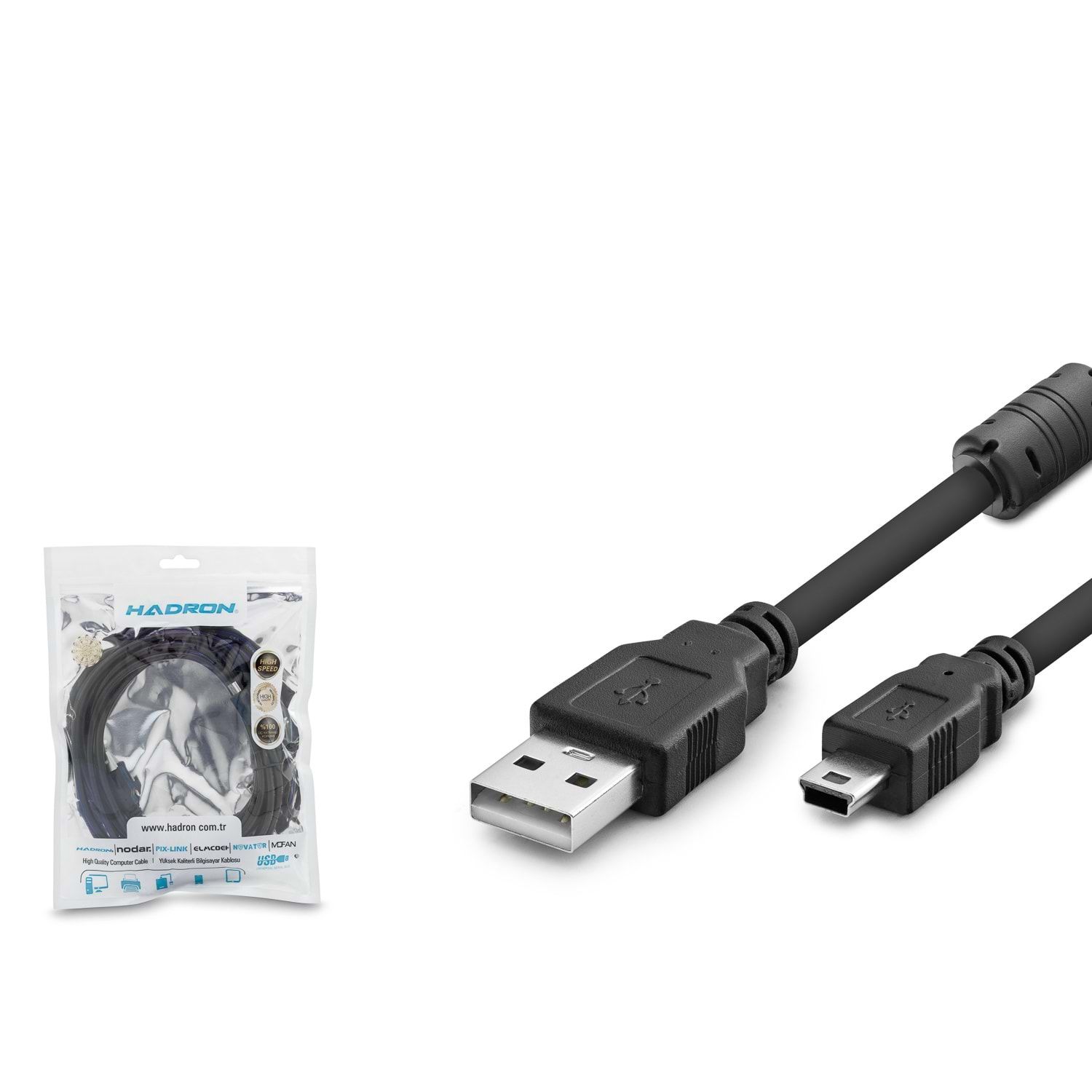 Hadron Mini USB 5Pin Kablo 3mt HDX7523