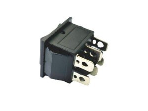 Electroon Geniş Işıksız 3Konumlu Anahtar 30x20mm 6pin