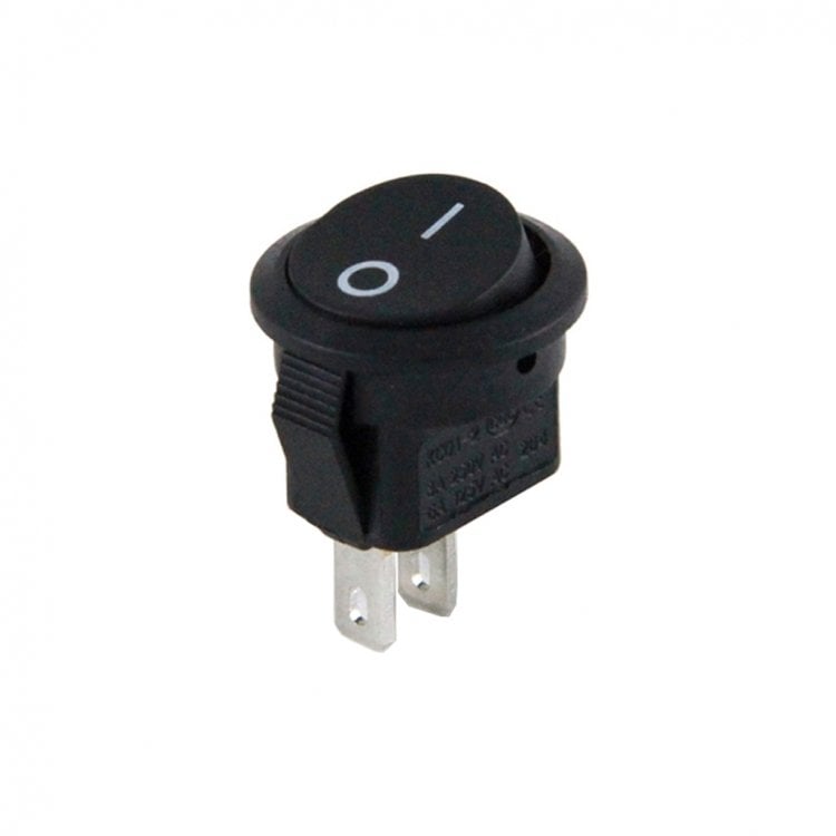 Electroon Mini Işıksız Yuvarlak Anahtar On-Off 2Pin