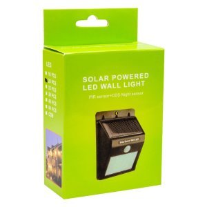 Powermaster PM-4528 Solar Sensörlü Duvar Tipi 20Ledli Led Aplik