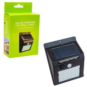 Powermaster PM-4528 Solar Sensörlü Duvar Tipi 20Ledli Led Aplik