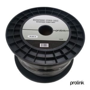 Prolink Stereo Mikrofon Kablosu Siyah 100metre