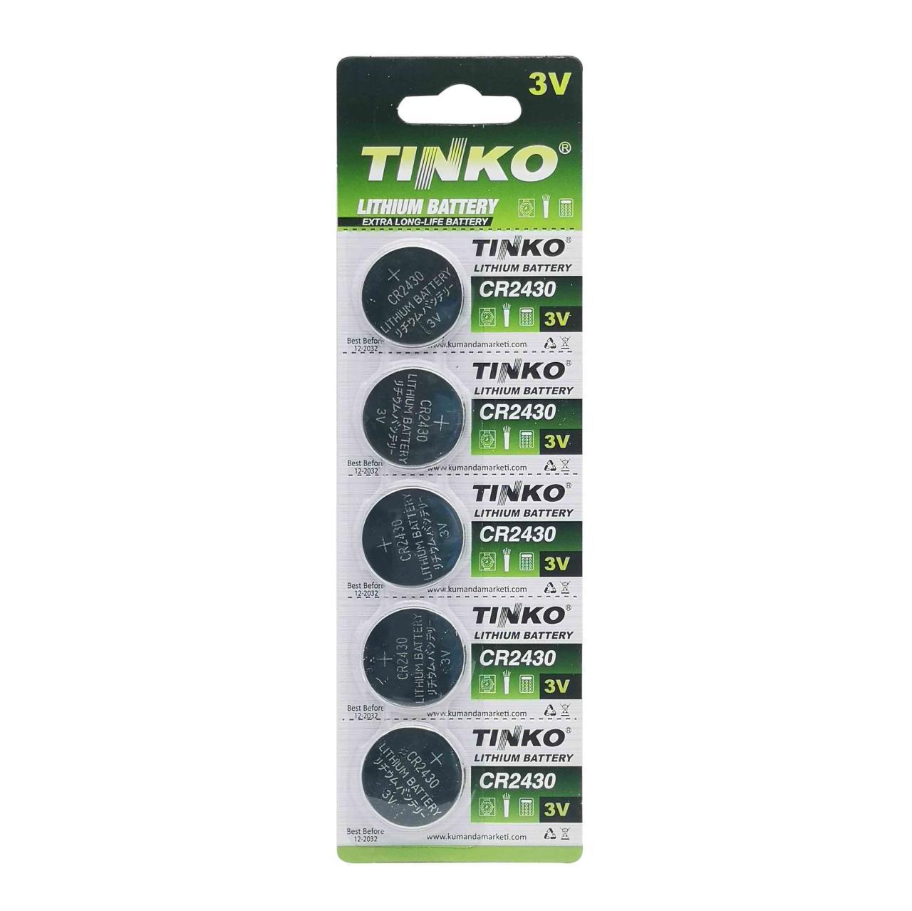 TINKO CR2430 3V Lithium Pil - 5Li Blister Paket