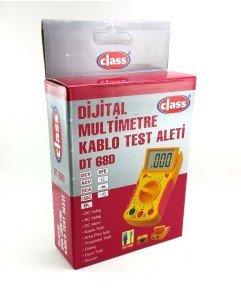 Class DT 68D Dijital Multimetre CAT5 Kablo Test Aleti