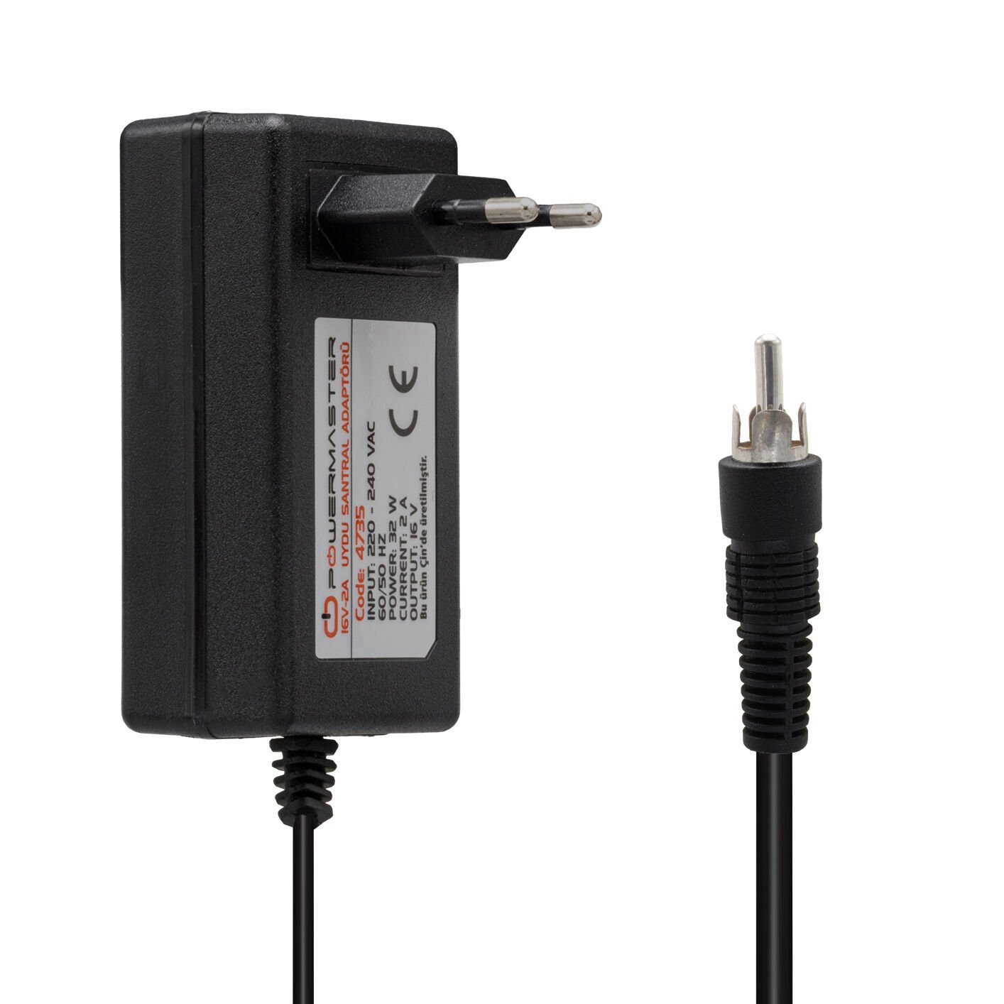 Powermaster 16V - 2A MultiSwitch Santral Adaptörü RCA Jak Fişli