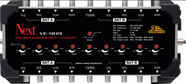 Next YE-909 9/9 MultiSwitch Amplifier