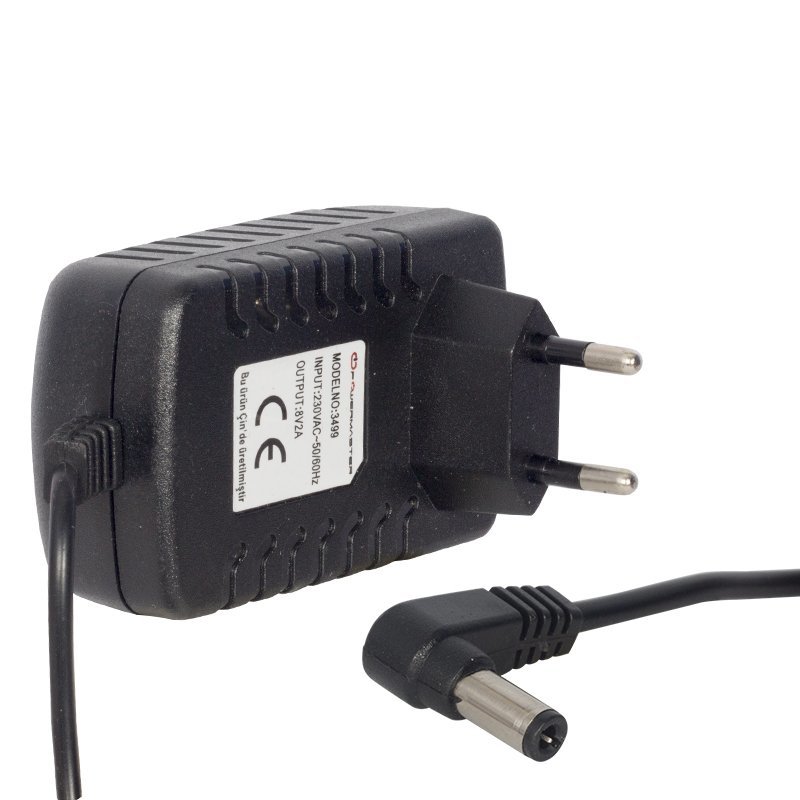 Powermaster 8Volt 2Amper Pos Makinesi Adaptörü 5.5x2.5mm Jak Fişli