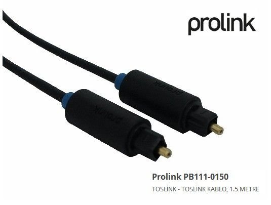 Prolink PB111-0150 Fiber Optik Toslink Ses Kablo 1.5 Metre