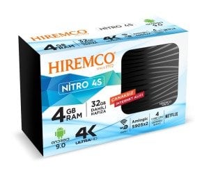 Hiremco Nitro 4S 4K 9.0 Android Box 4GB DDR3 Ram Wifi Netflix