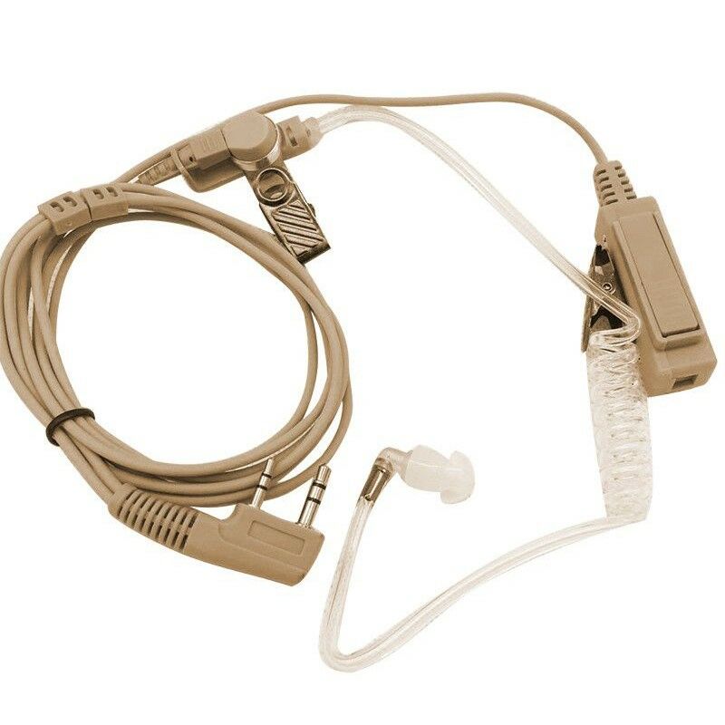 WLN PMR-446 Telsiz Kulaklığı Ten Rengi Spiral Arkalıklı Akustik Telsiz Kulaklık