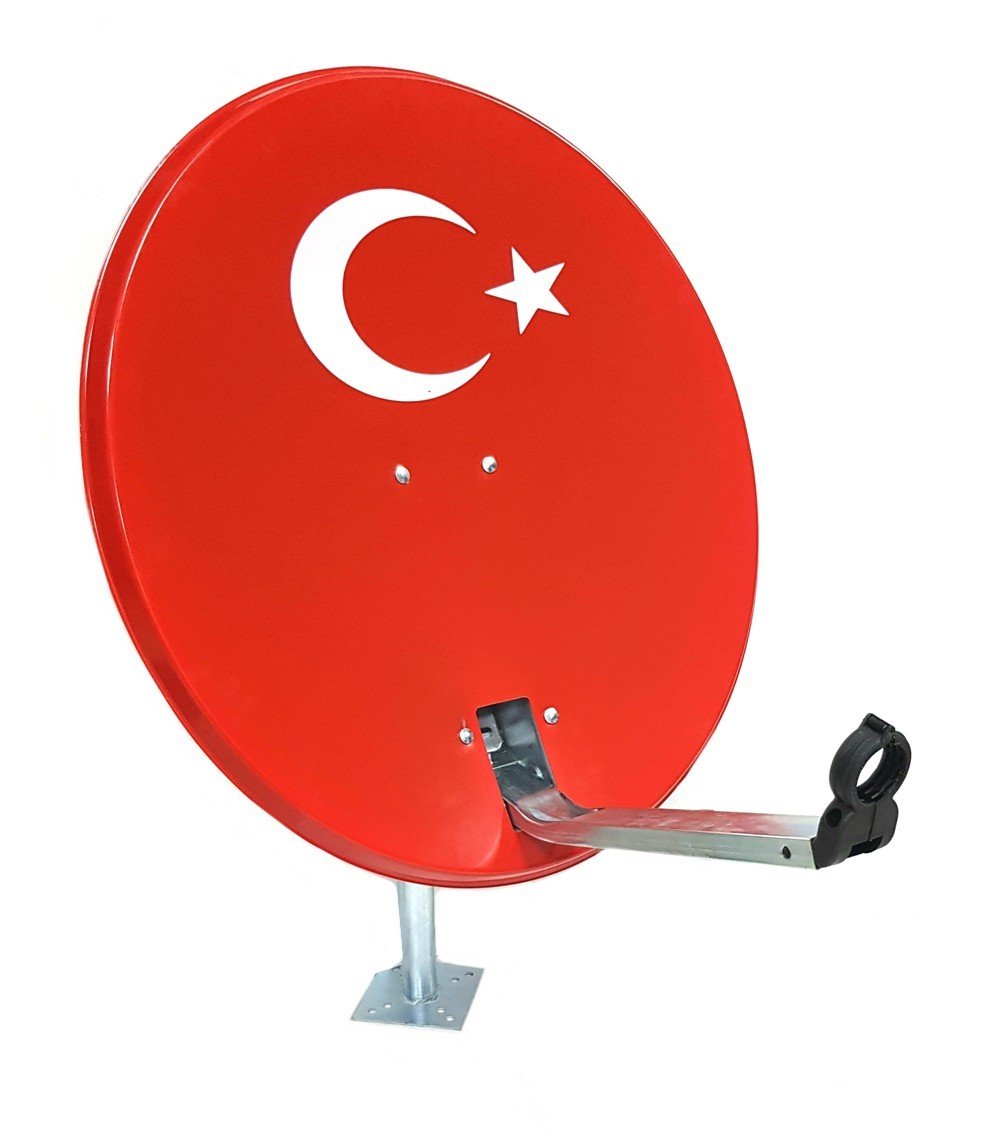 Antenci 70cm Türk Bayraklı Çanak Anten