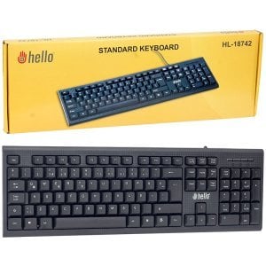 Hello HL-18742 USB Kablolu Standart Q Klavye