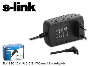 S-Link SL-122C 15Volt 1Amper Adaptör 5.5x2.1mm