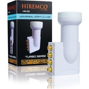 Hiremco 0,3dB FULL HD Quad  LNB