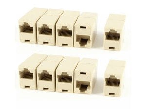 electroon Cat5-Cat6-RJ45 Dişi-Dişi Ara Jak Fiş 100Adet